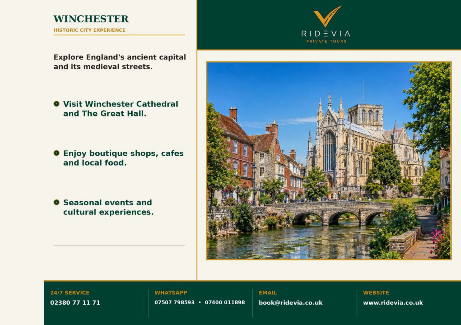 Winchester photograph from the Ridevia travel booklet